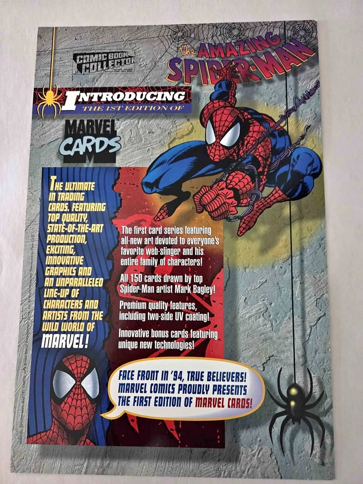 1994 Marvel The Amazing Spider-Man 1st Edition Trading Card Set