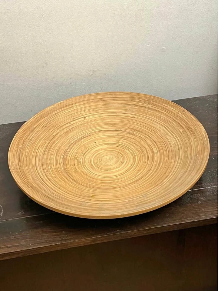 Decorative wood plate