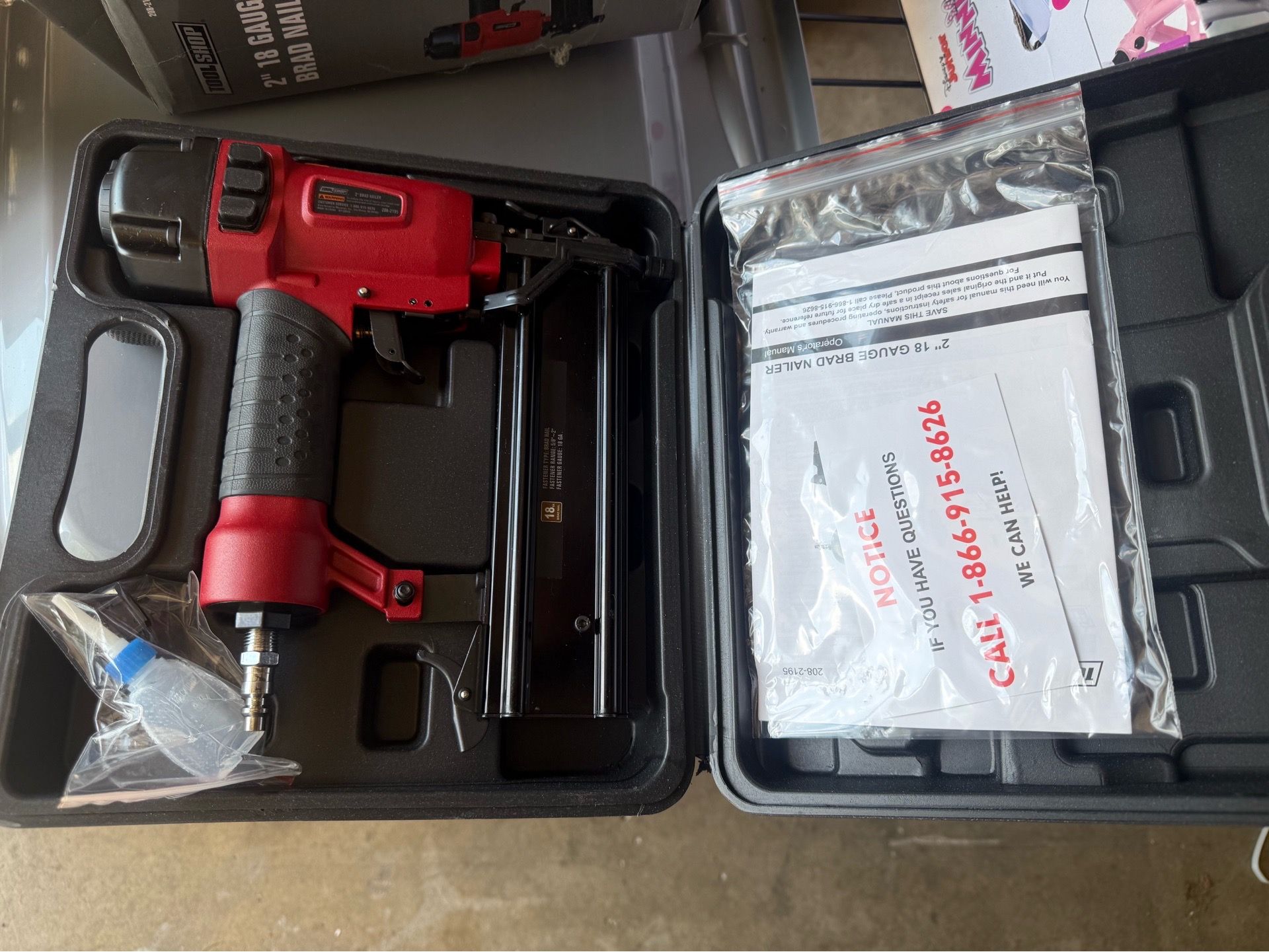 Tool Shop Pneumatic 18-Gauge Brad Nailer - photo 2