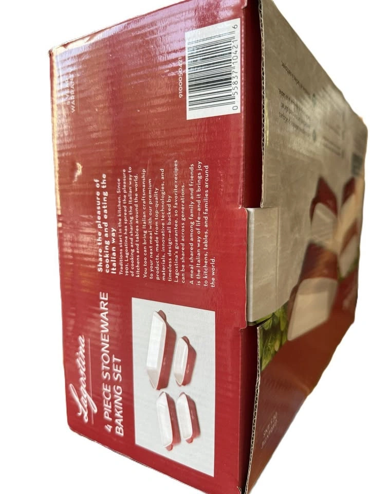 Lagostina 4-Piece Stoneware Baking Set - Brand New Sealed - photo 3