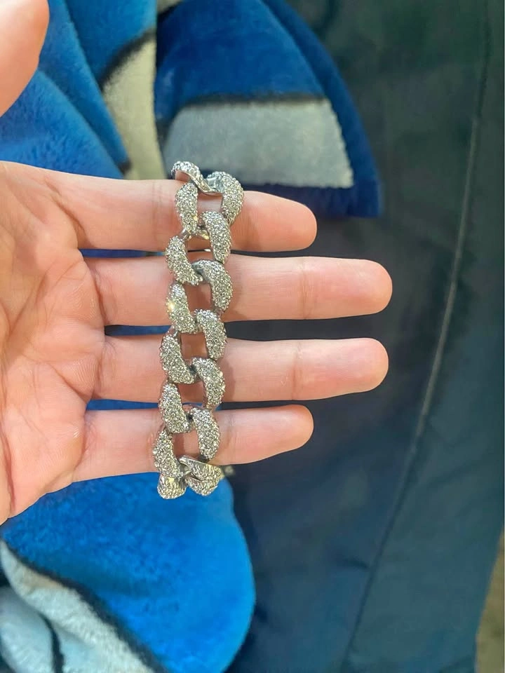 Iced Moissanite Diamond Bracelet