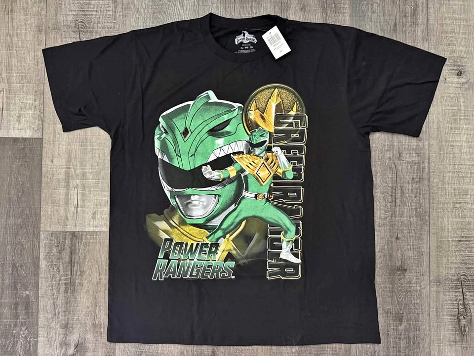 NEW WITH TAGS Mighty Morphin Power Rangers GREEN RANGER T-Shirt