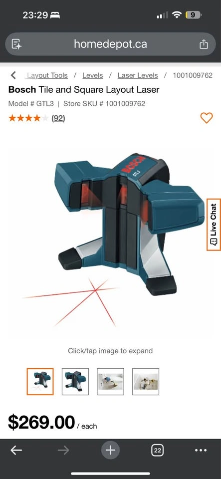 Bosch GTL3 Wall/Floor Covering Laser - photo 4