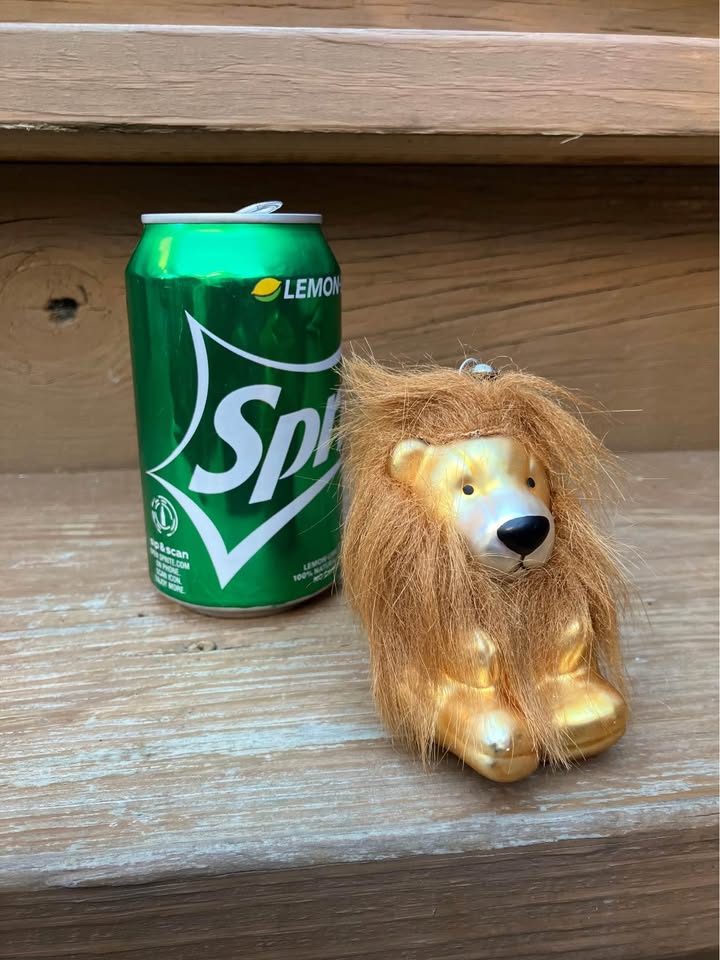 Vintage Lion Christmas Ornament - 4” x 2” - photo 2