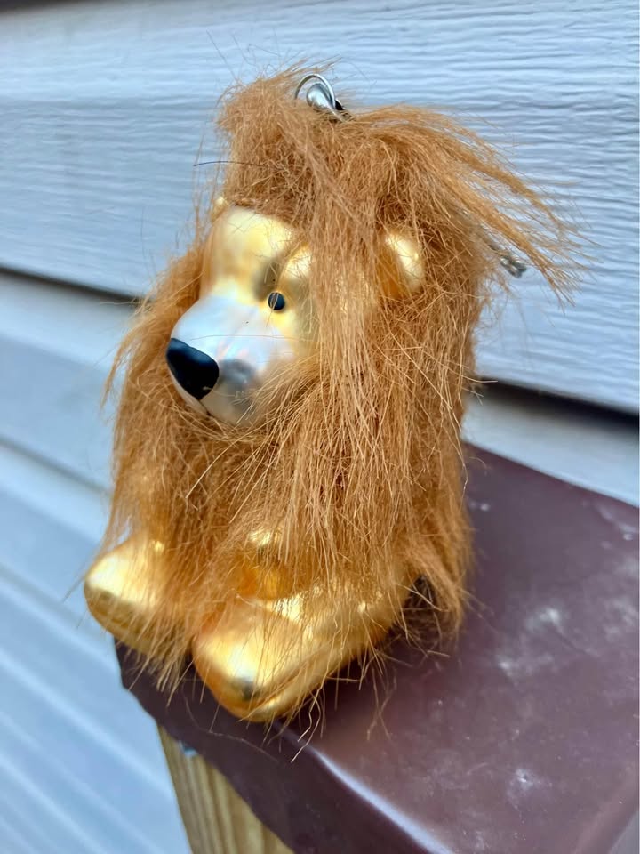 Vintage Lion Christmas Ornament - 4” x 2” - photo 5