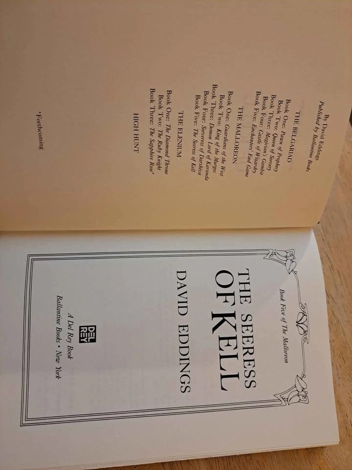 The Seeress of Kell - David Eddings First Edition Hardcover - photo 5