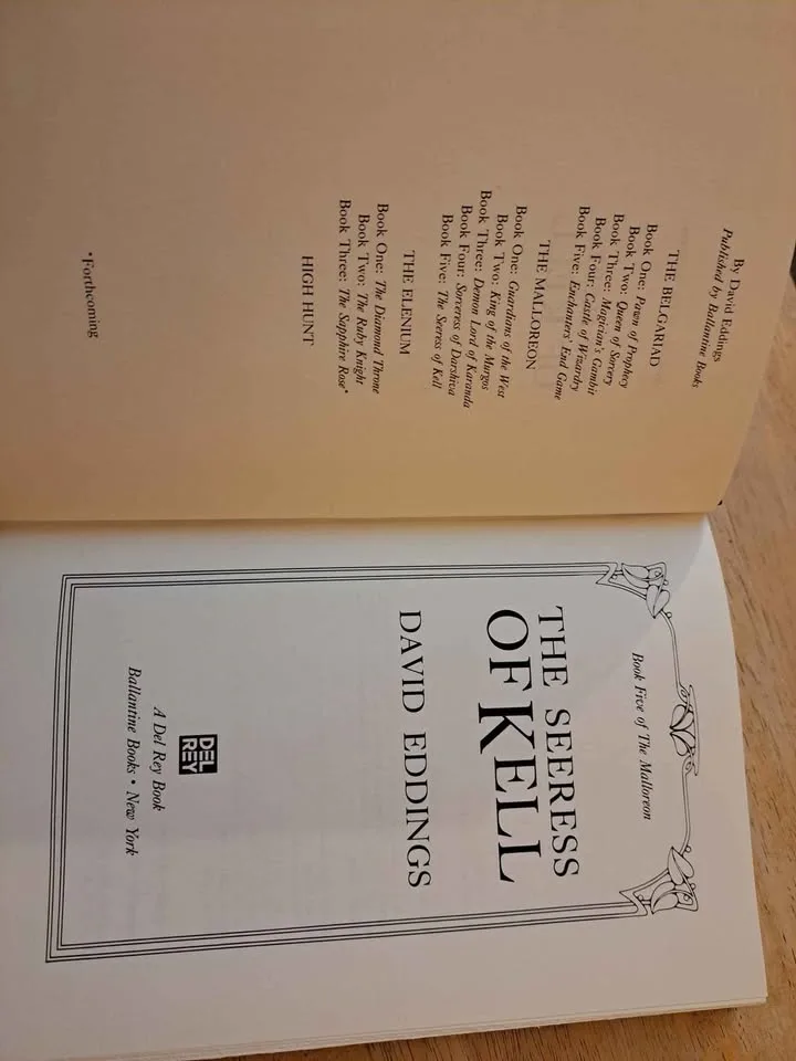 The Seeress of Kell - David Eddings First Edition Hardcover - photo 5