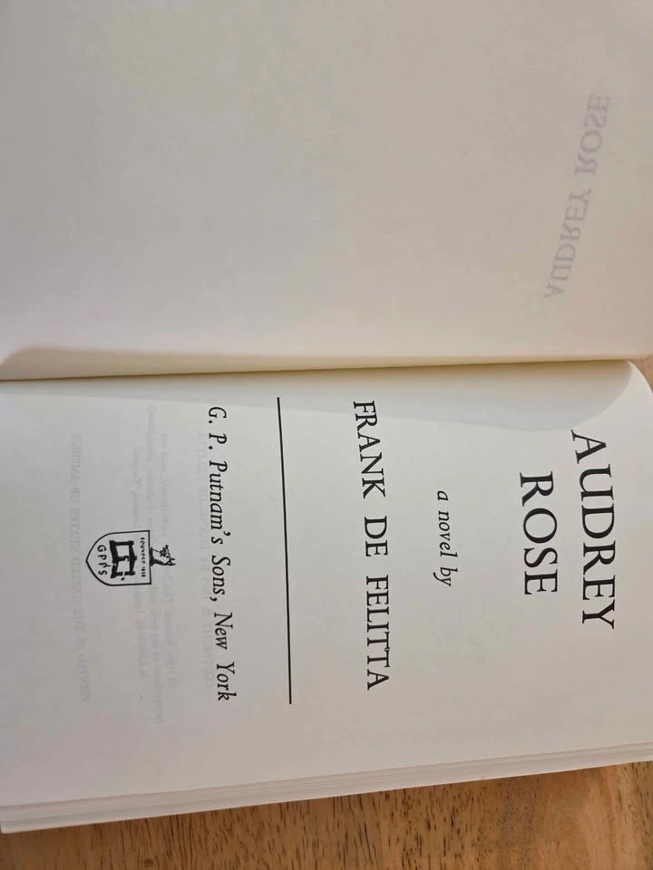 Audrey Rose - Frank De Felitta 1975 Hardcover With Dustjacket - photo 4