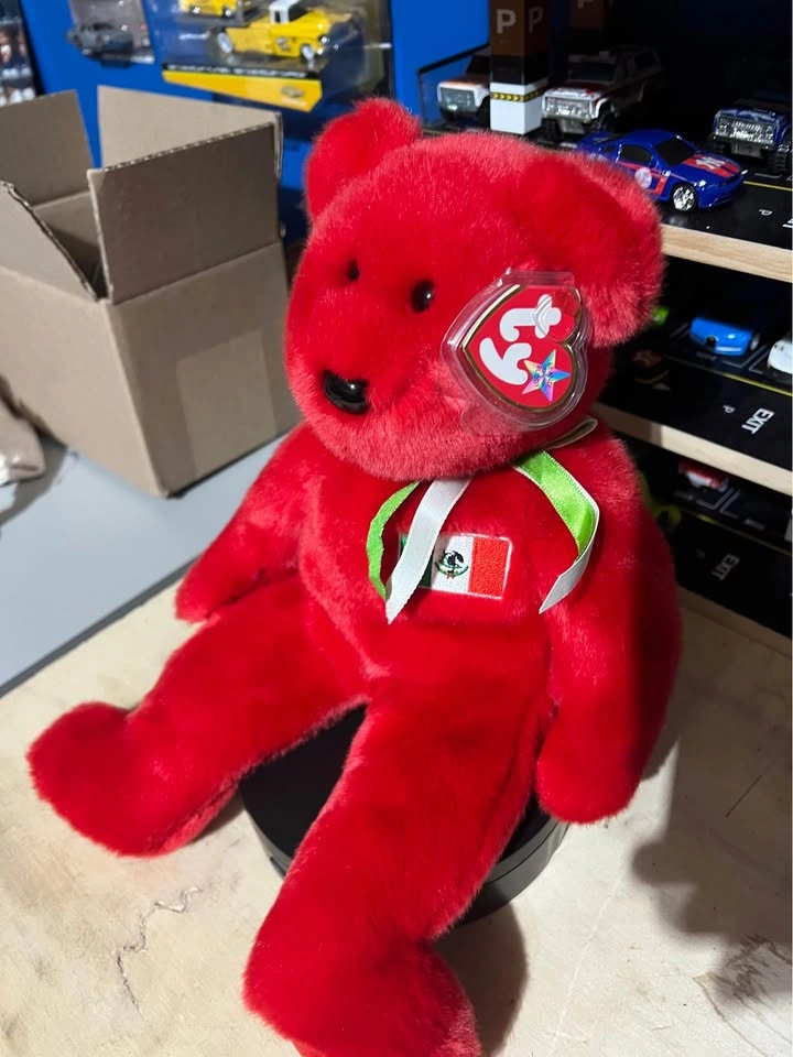 Set of two 1999 Ty Osito Mexican Flag Bears - photo 5