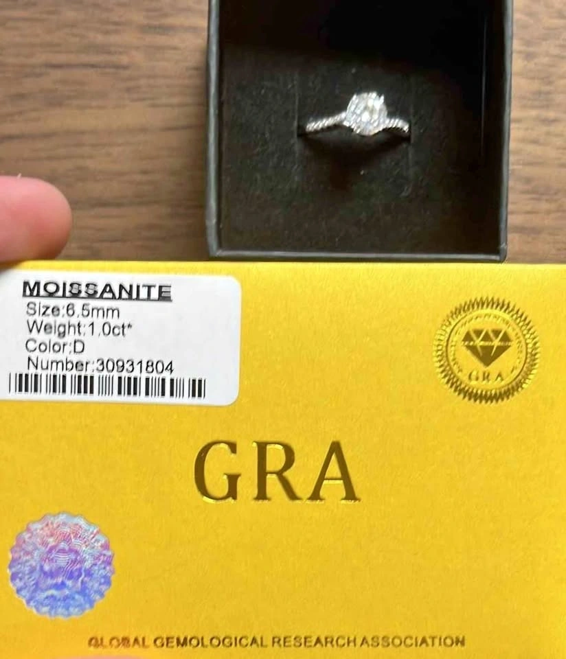 Moissanite Ring Size 7