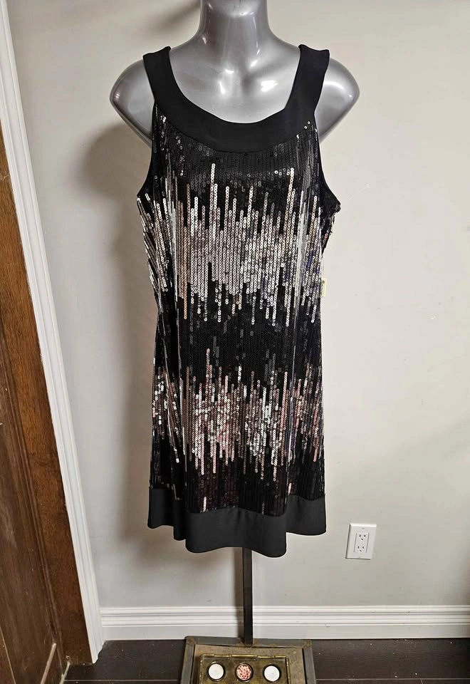 Sequence Dress - Black and Silver- BRAND NEW