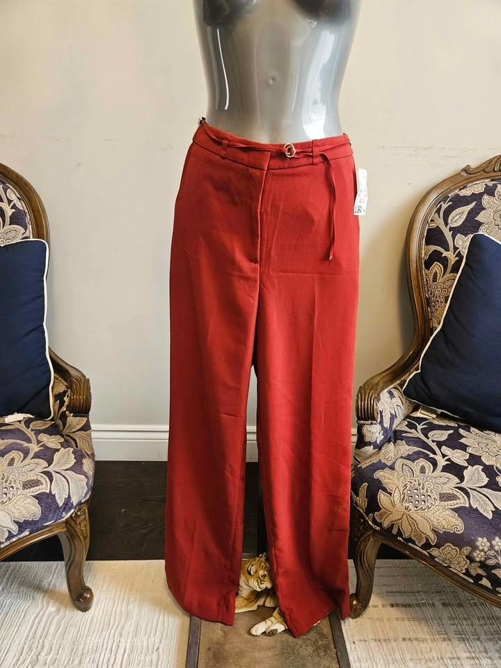 H&M Red Pants- with tag, brand new, never used. - photo 3