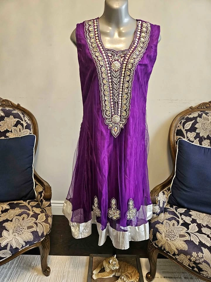 Orchid Shade beautiful gem designed dress