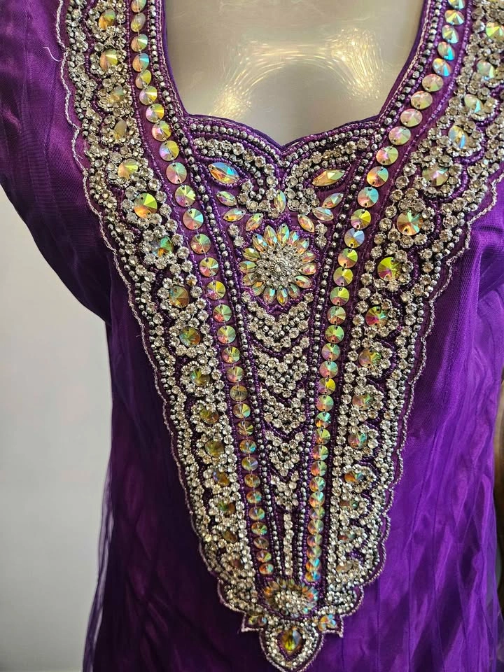 Orchid Shade beautiful gem designed dress - photo 2