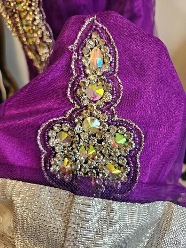 Orchid Shade beautiful gem designed dress - photo 3