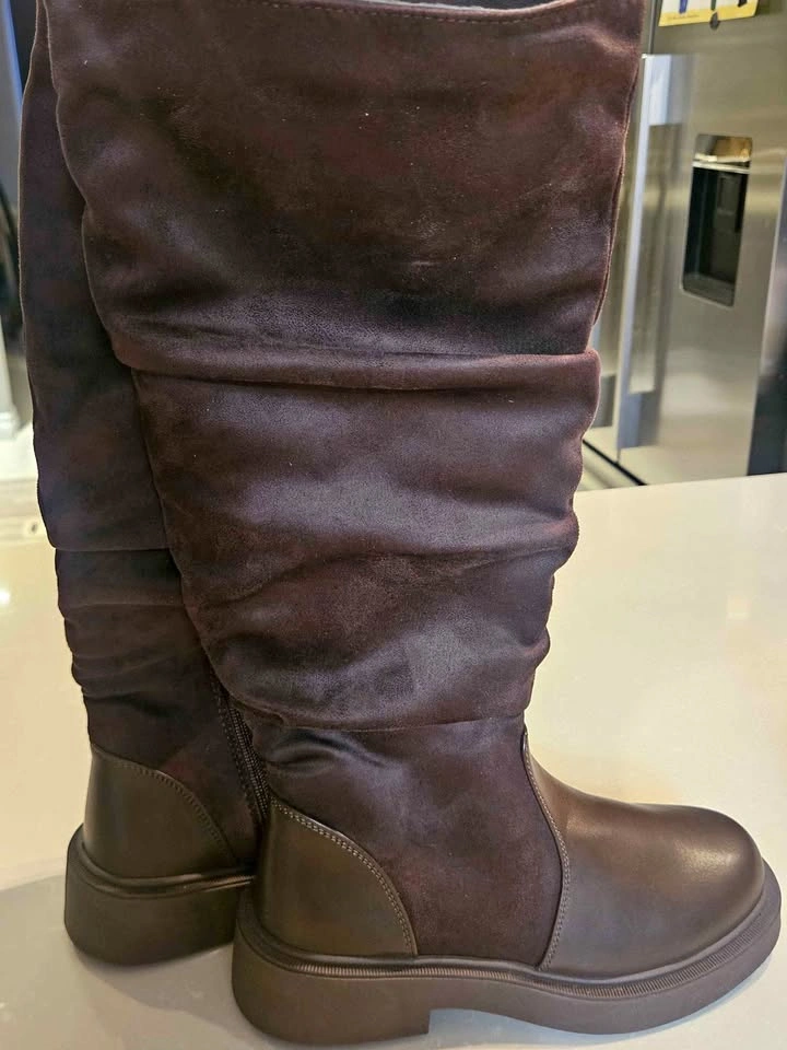Gorgeous, Brown Knee High Boots