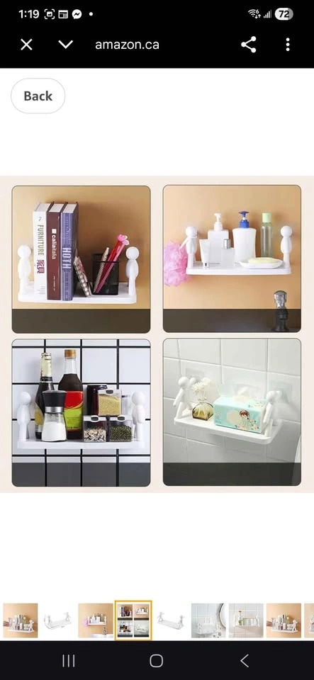 Storage Space Wall Mounted Shelf, No Hole Installation - photo 2