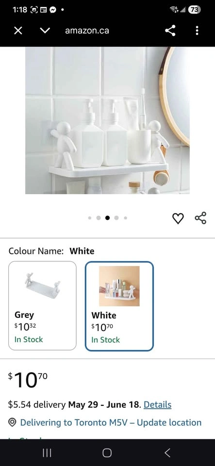 Storage Space Wall Mounted Shelf, No Hole Installation - photo 4