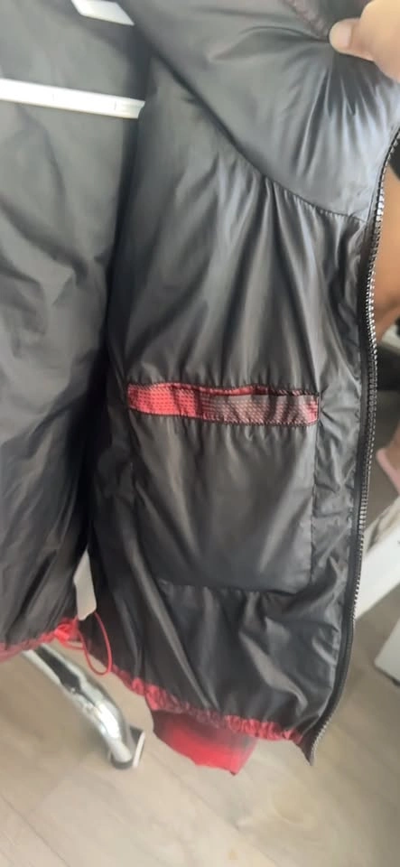 Old Navy Red Black Plaid Puffer Jacket - photo 3