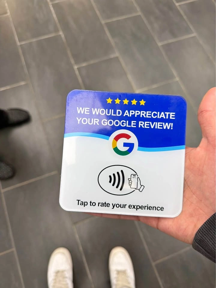 Google review tap cards & stands