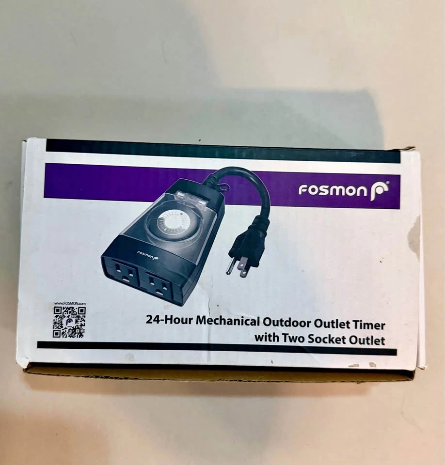 Fosmon 24-Hour Outdoor Mechanical Timer – New in Box