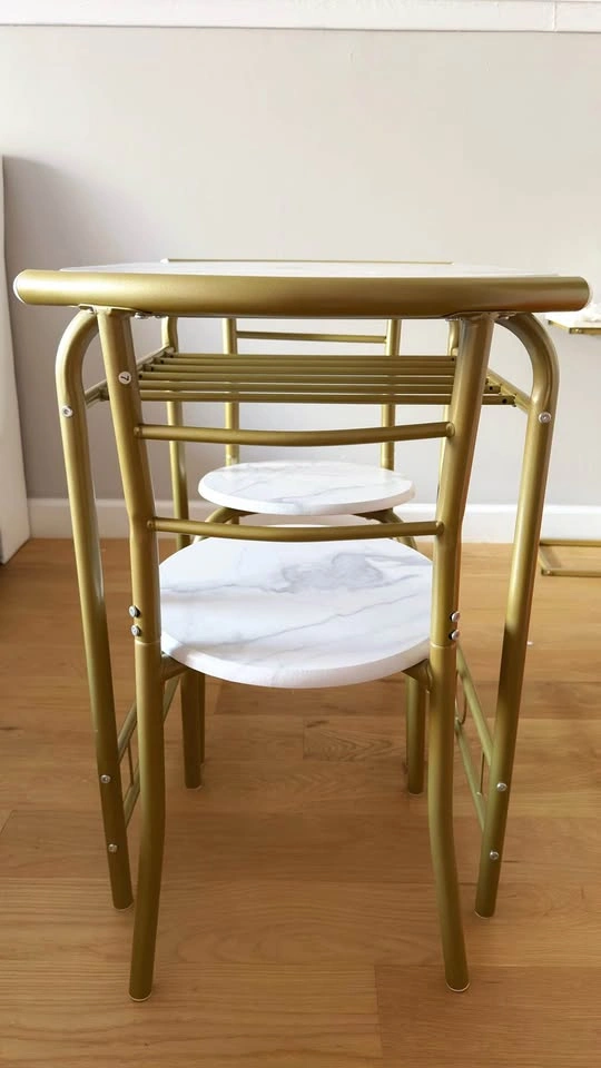 Marble dining table with gold legs - photo 3