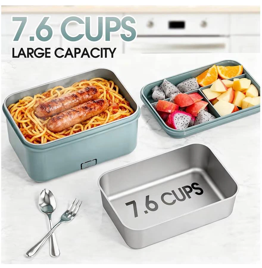 WisaKey Cordless Electric Lunch Box 70W Heated Lunch Box - photo 3