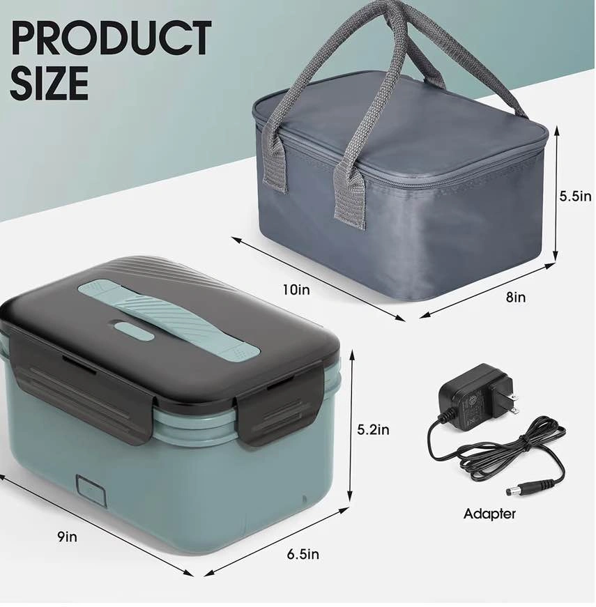 WisaKey Cordless Electric Lunch Box 70W Heated Lunch Box - photo 5