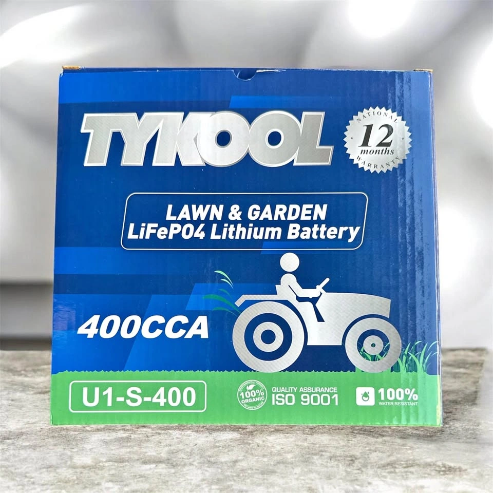TYKOOL 480CCA 12AH Group U1 Lithium LiFePO4 Lawn Mower Battery