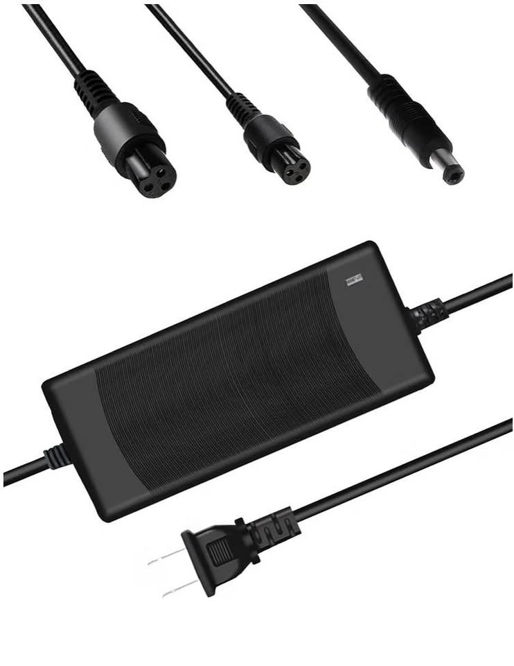 42V 2A Charger for 36V Lithium Battery with 3 Connectors