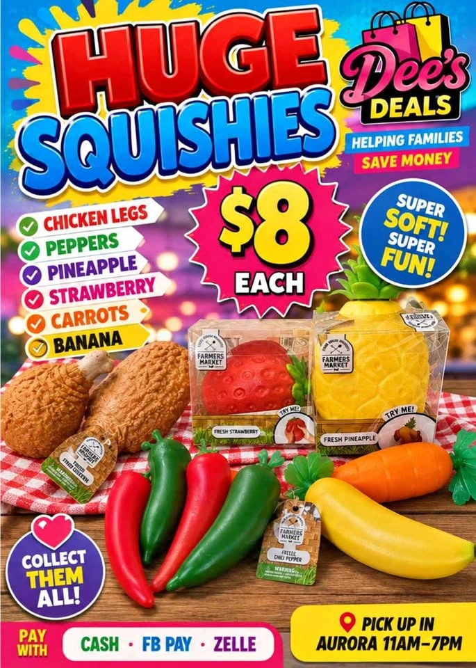 Huge squishies $8!!
