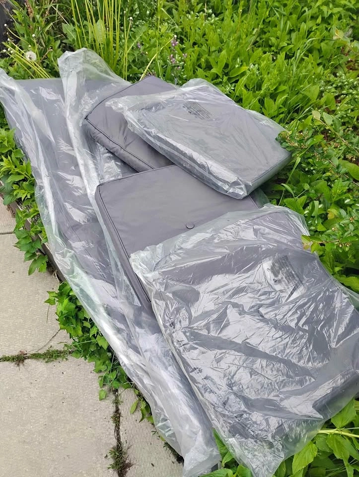 Grey Outdoor Patio Seat Cushions
