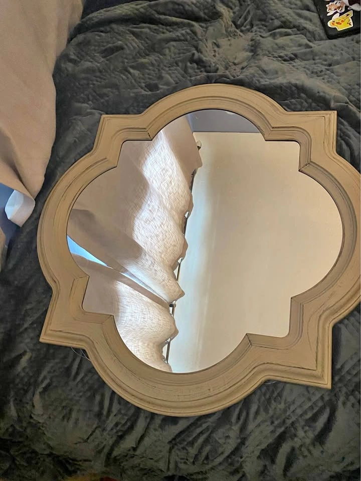 Quatrefoil Scalloped Wall Mirror
