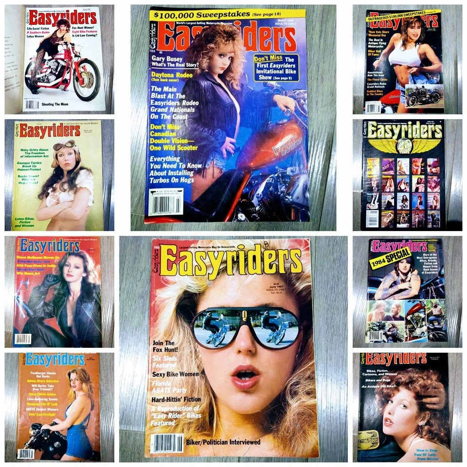 Vintage Rare Easy Rider Motorcycle Magazines x65