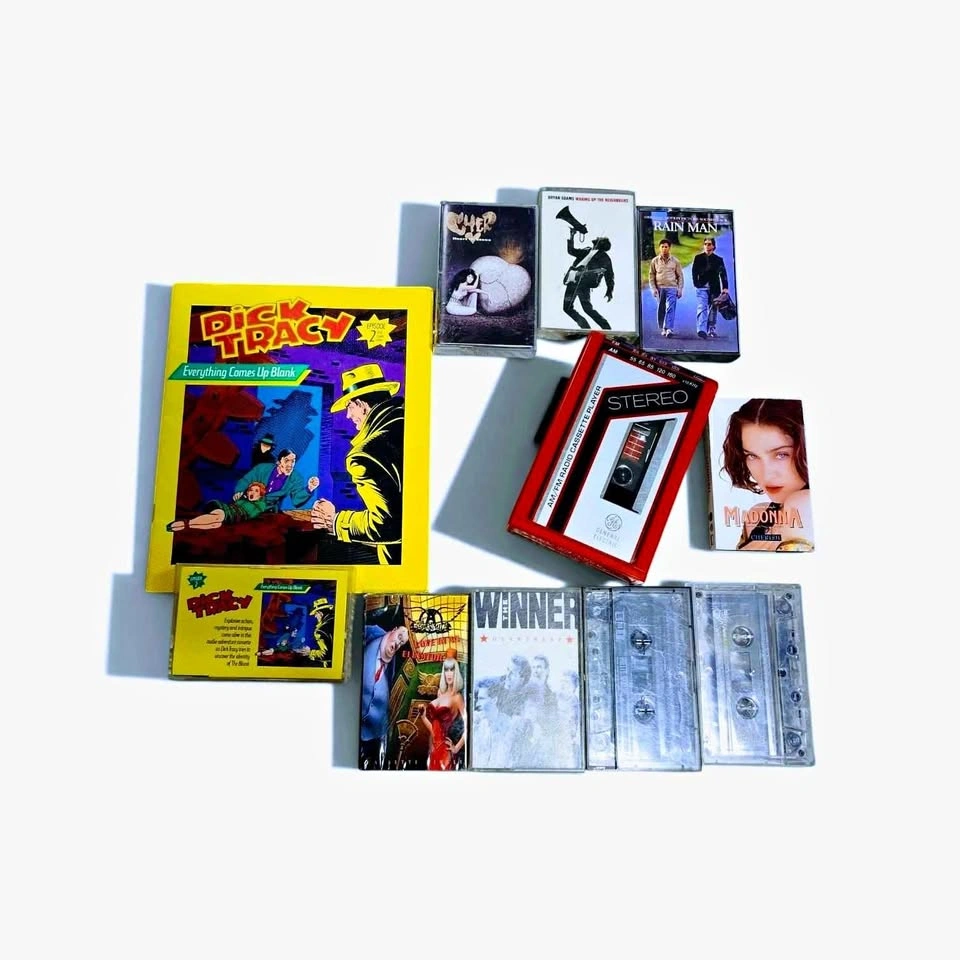 Vintage 80's General Electric Cassette Walkman Bundle Set