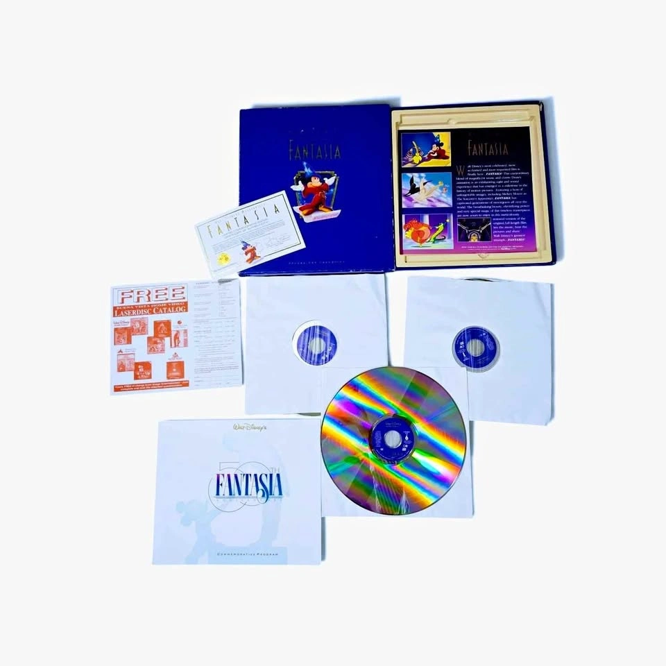 Vintage 90's Walt Disney Fantasia Deluxe Laserdisc Movie Set