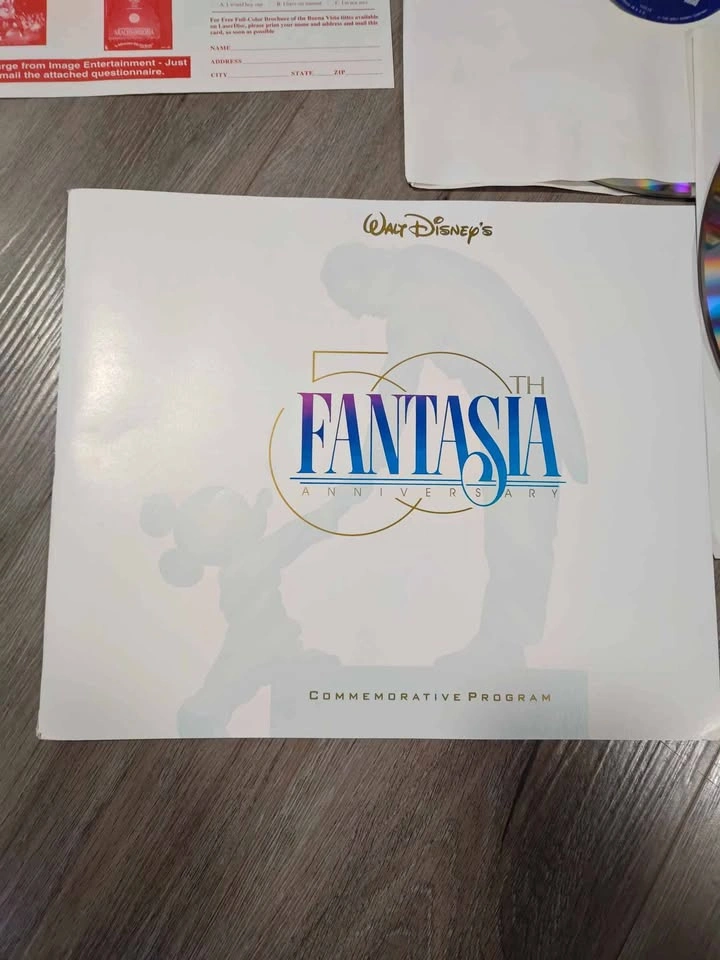 Vintage 90's Walt Disney Fantasia Deluxe Laserdisc Movie Set - photo 2