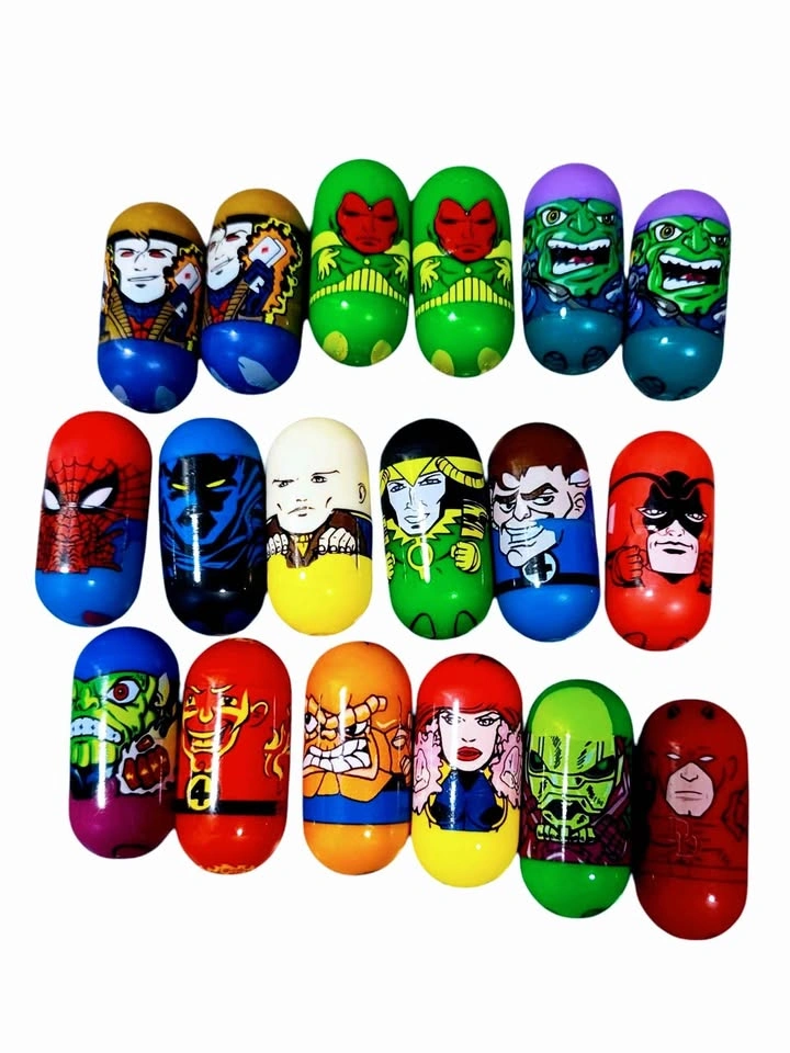 Vintage 2000's Marvel Mighty Beanz Lot x18