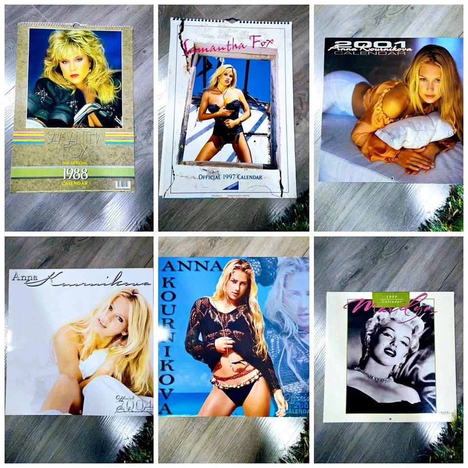 Vintage 80s - 2000s Celebrity Calendar's x6