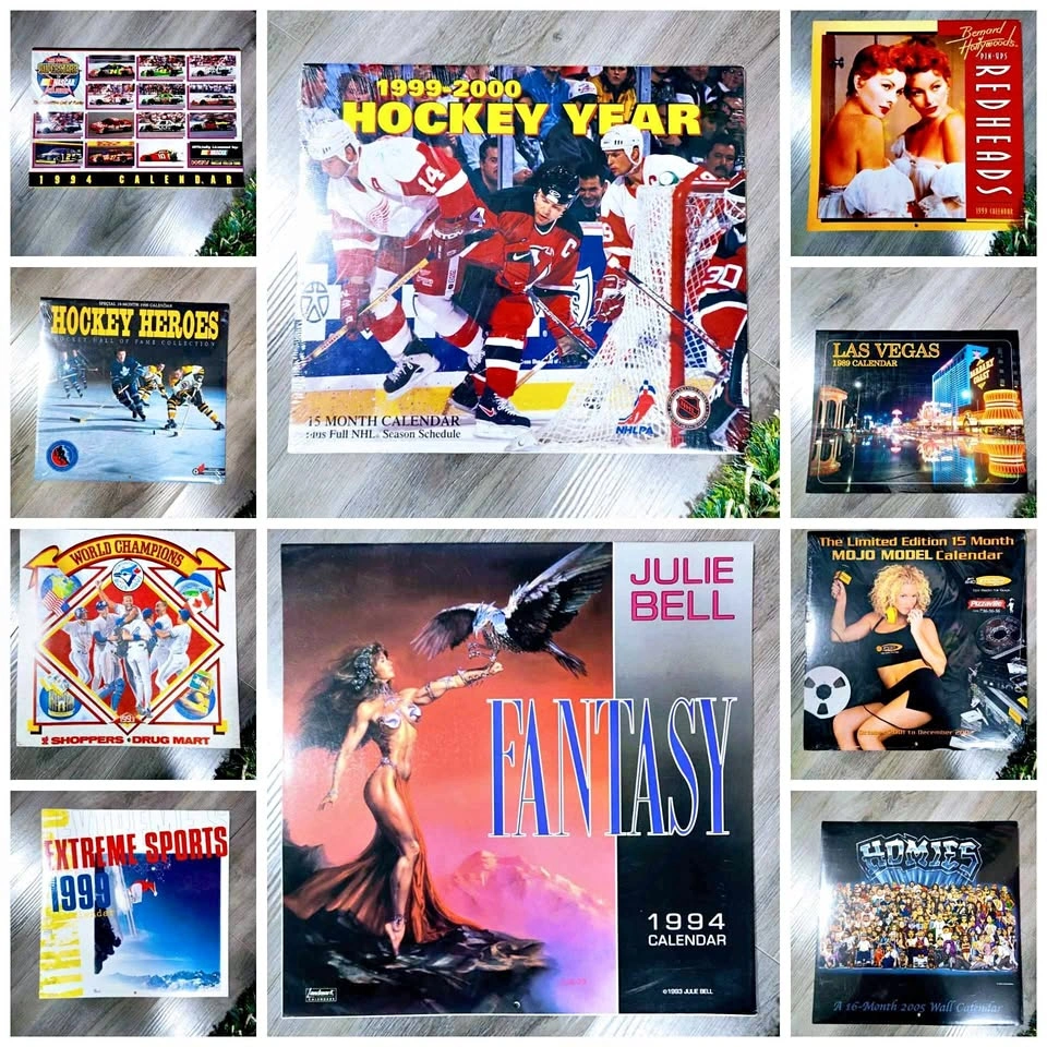 Vintage 90s - 2000s Nostalgia Calendars x17