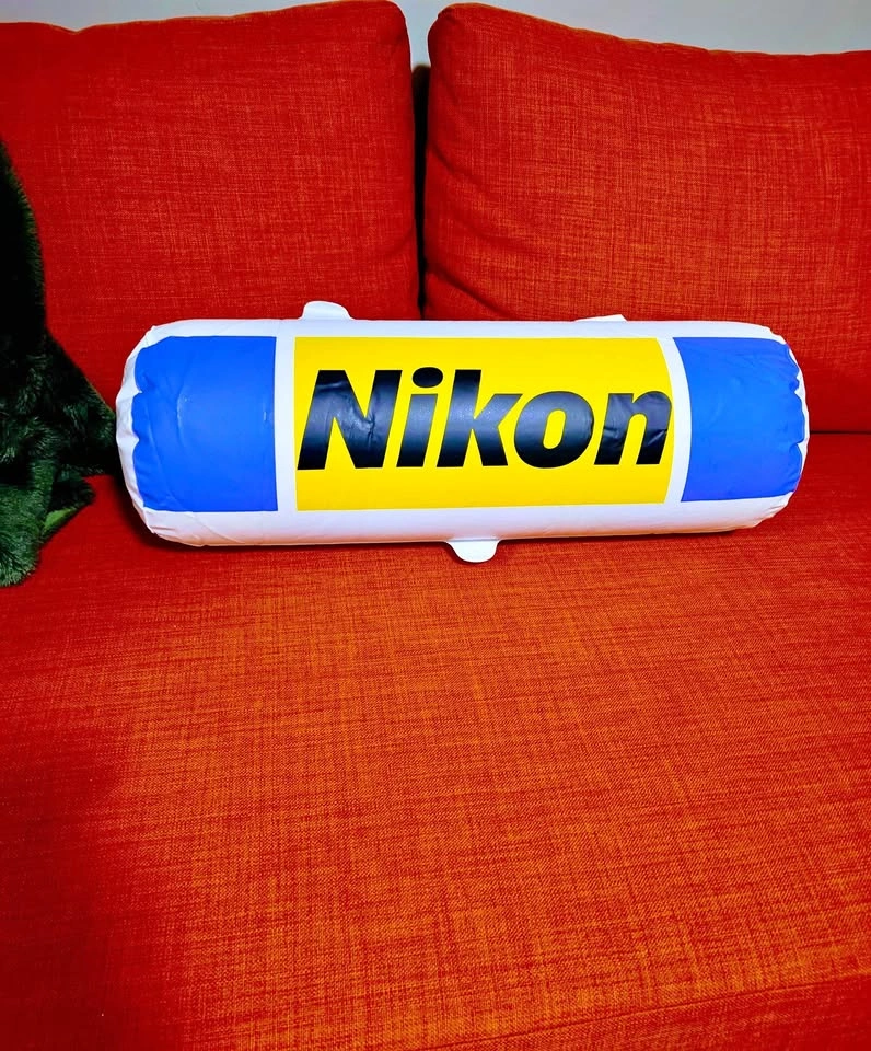 Vintage 90's Nikon Inflatable Promo Pillow