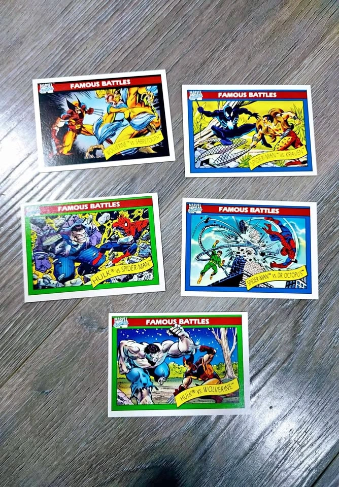 Vintage 1991 Marvel Impel Trading Cards x81
