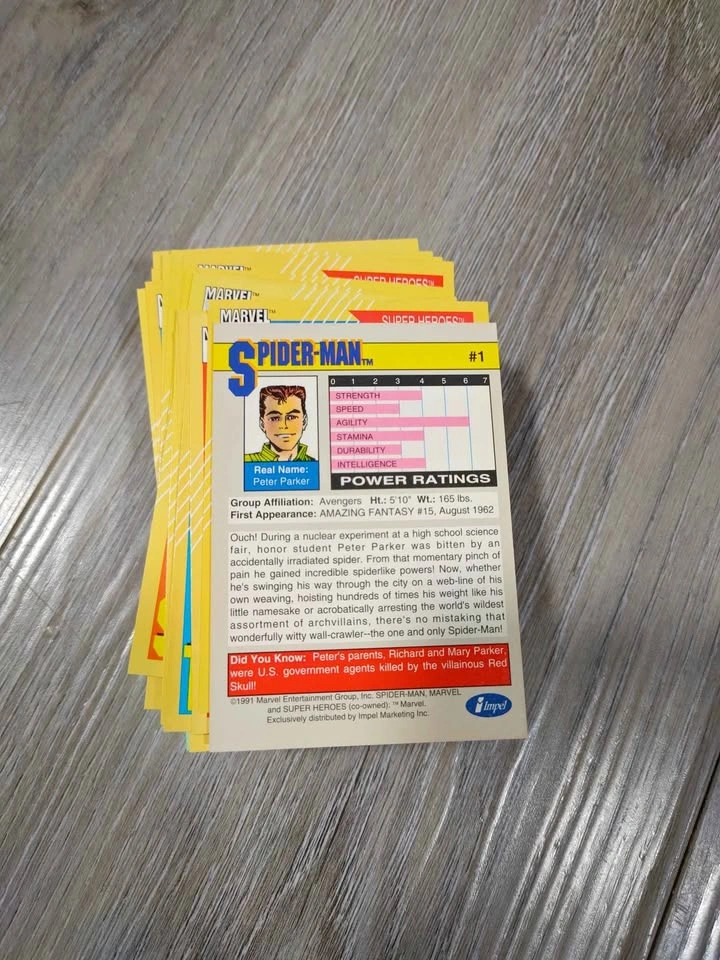 Vintage 1991 Marvel Impel Trading Cards x81 - photo 4