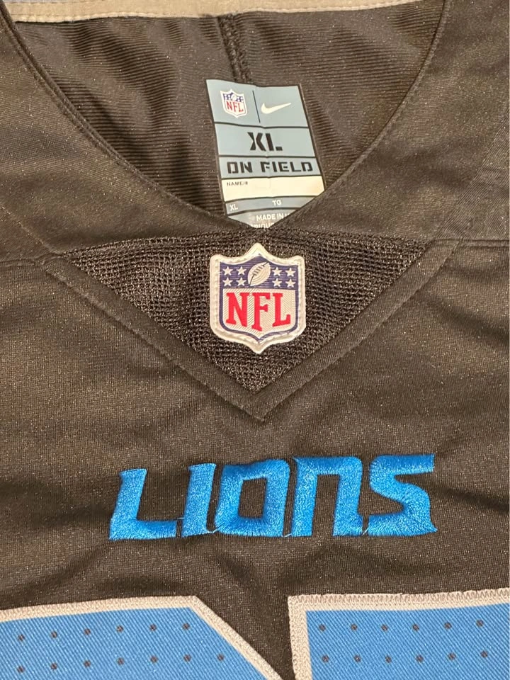 🏈 Nike Detroit Lions Aidan Hutchinson #97 Black Jersey – XL - photo 5