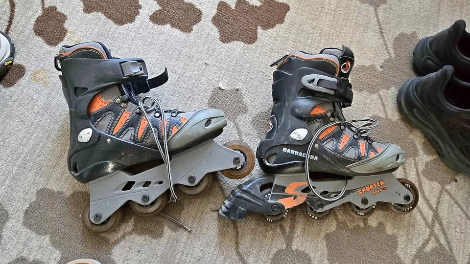 2 pairs Inline Skates, Size 7 and size 36
