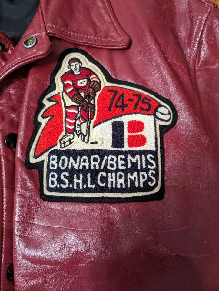 Vintage 70's Leather hockey jacket - photo 2