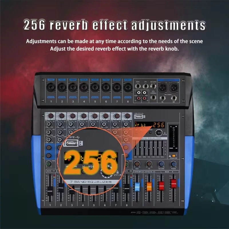 8 Channel Audio Mixer Board with Mobile Wireless Control - photo 2