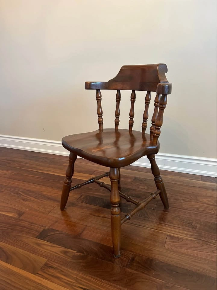 Vintage English Penny Dining Arm Chairs – Set of 6 - photo 2