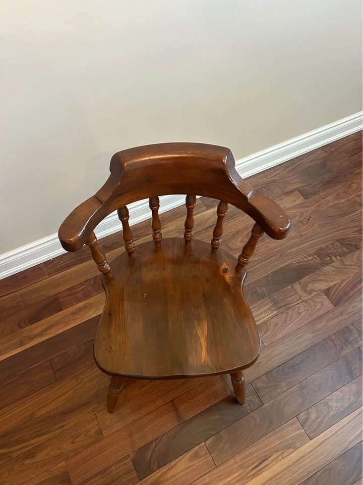 Vintage English Penny Dining Arm Chairs – Set of 6 - photo 4