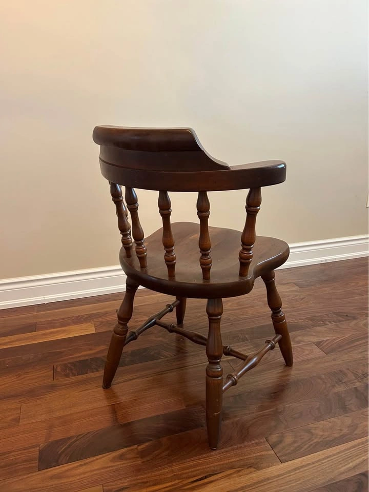 Vintage English Penny Dining Arm Chairs – Set of 6 - photo 5